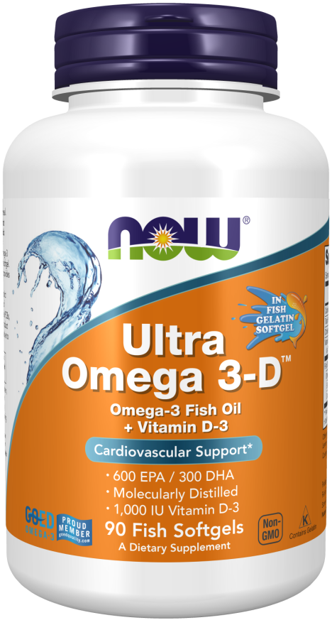 Ultra Ômega 3-D™, Óleo de Peixe ( Gelatina de Peixe), 90 Softgels