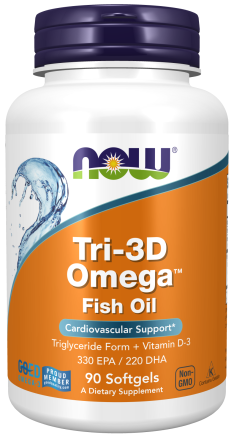 Tri-3D Ômega™ Óleo de Peixe, 90 Softgels