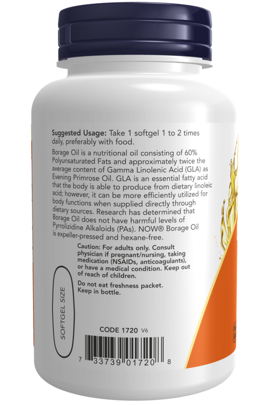 Borage Oil, 1000 mg, 120 Softgels