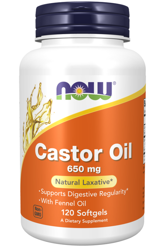 Castor Oil 650 Mg, 120 Softgels