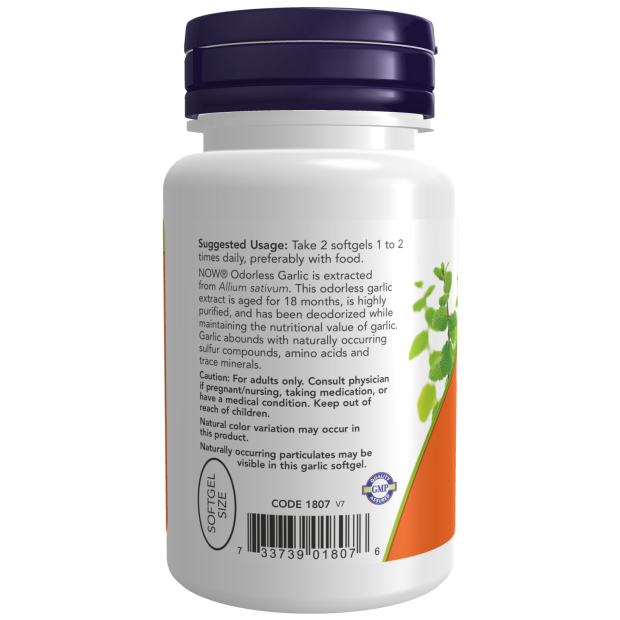 Odorless Garlic, 100 Softgels