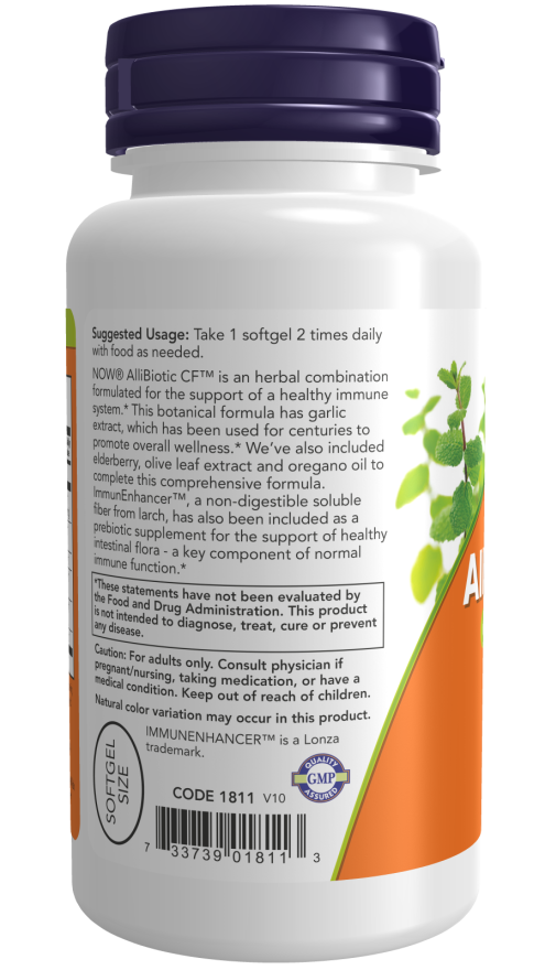 Cápsulas AlliBiotic CF™, 60 Softgel