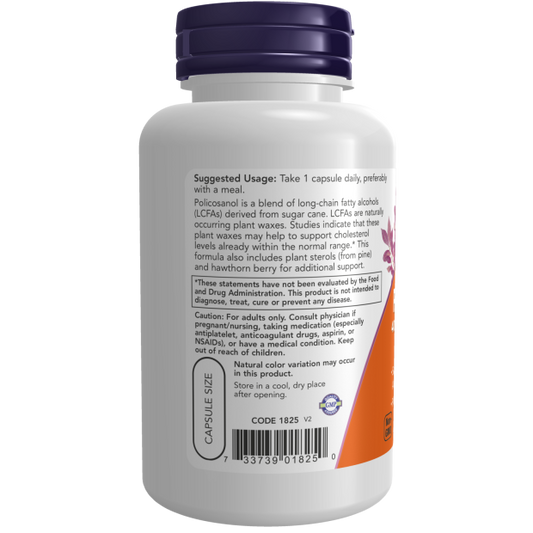 Policosanol, Extra Strength, 40 mg, 90 Cápsulas Vegetarianas