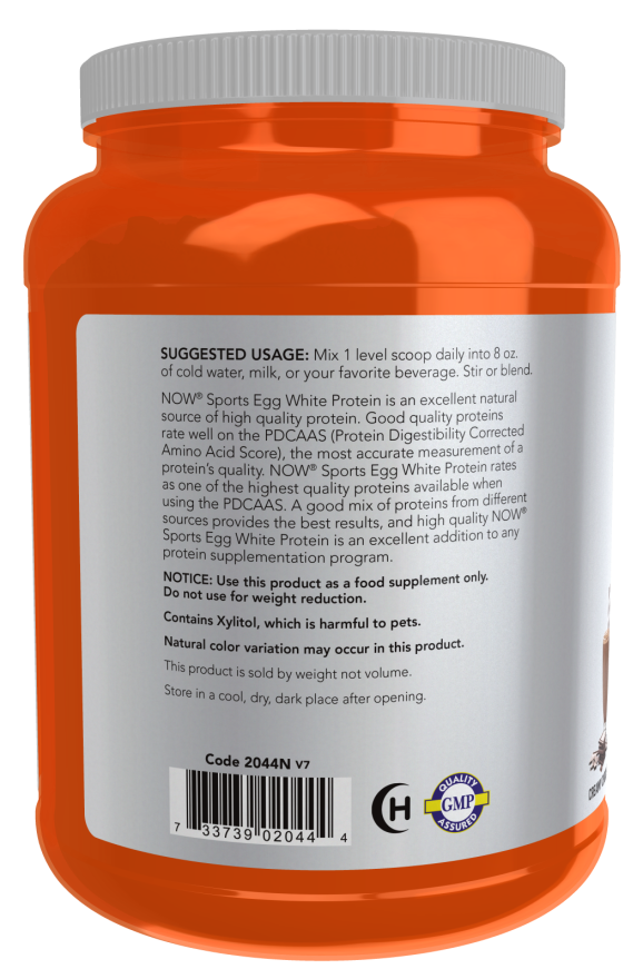Proteína de Clara de Ovo, Chocolate em Pó Cremoso, (680 g)