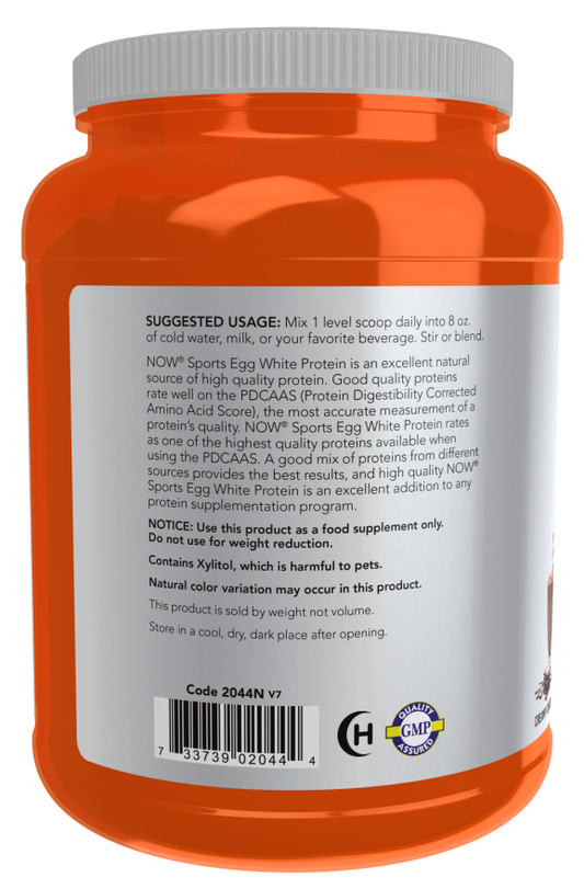 Proteína de Clara de Ovo, Chocolate em Pó Cremoso, (680 g)