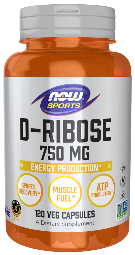 D-Ribose, 750 mg, 120 Cápsulas Vegetarianas