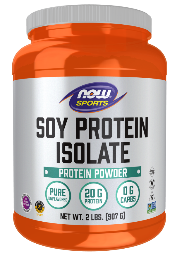 Isolado de Proteína de Soja, Pó Sem Sabor, (907 g)