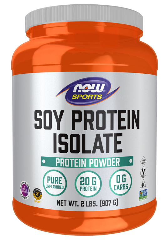 Isolado de Proteína de Soja, Pó Sem Sabor, (907 g)