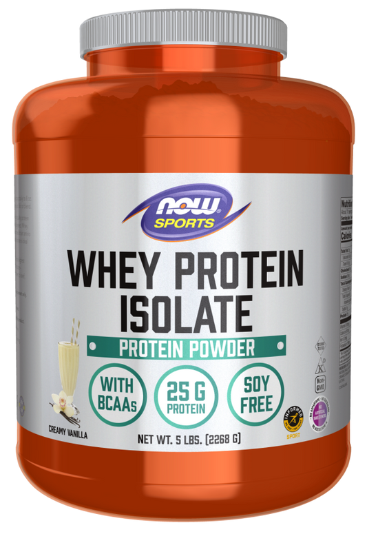 Proteína Whey Isolada, Pó Cremoso de Baunilha, (2268 g)
