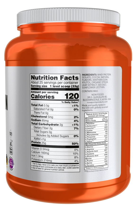 Whey Protein Isolado, Chocolate em Pó Cremoso, (816 g)