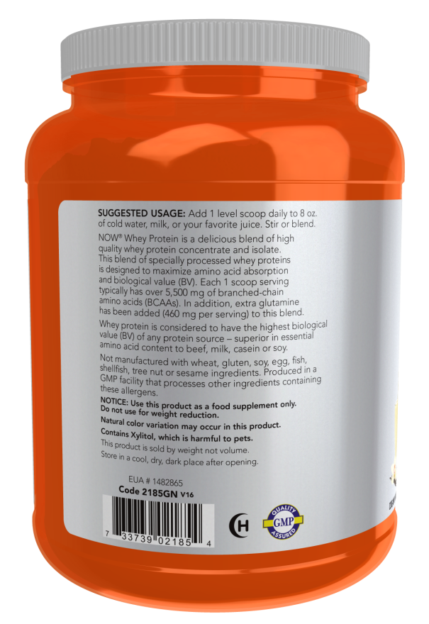 Proteína Whey, Pó Cremoso De Baunilha, (907 g)