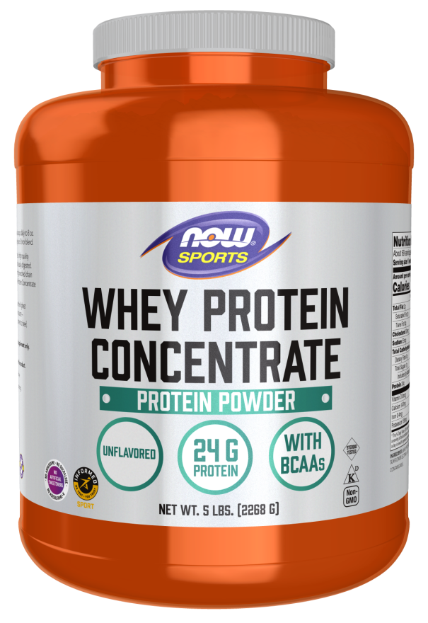 Concentrado de Proteína de Soro de Leite, Pó Sem Sabor, (2268 g)