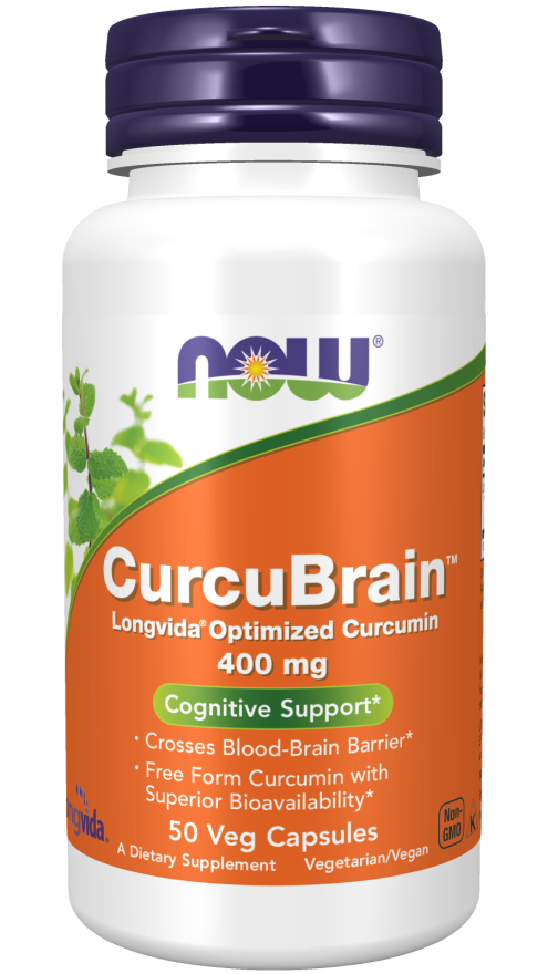 CurcuBrain™ 400 mg, 50 Cápsulas Vegetarianas