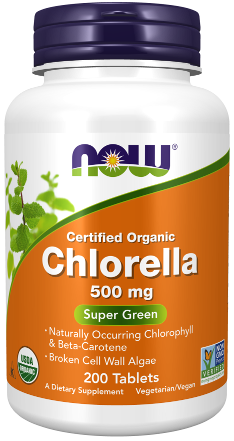 Chlorella 500 mg, 200 Tablets