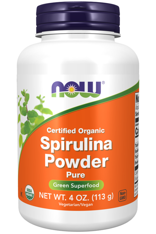 Spirulina, Pó Orgânico, (113 g)