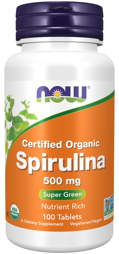 Spirulina, 500 mg, 100 Tablets Orgânicos