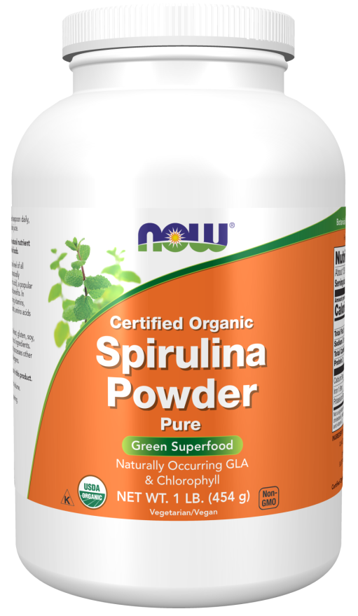 Spirulina, Pó Orgânico, (454 g)