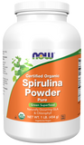 Spirulina, Pó Orgânico, (454 g)