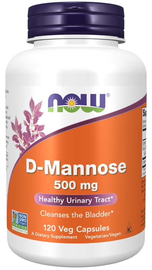 D-Manose, 500 mg, 120 Cápsulas Vegetarianas