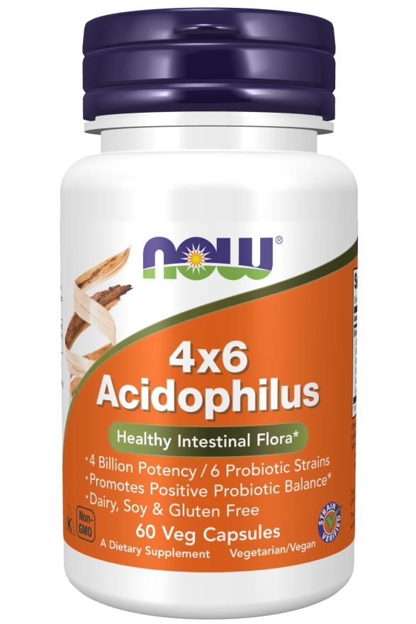 Acidophilus 4x6, 60 Cápsulas Vegetarianas