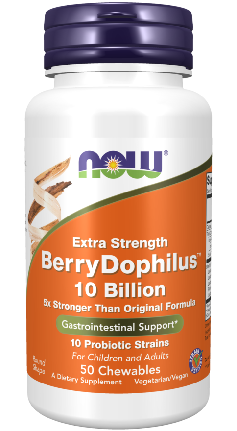BerryDophilus™ Extra Strength 10 bilhões, 50 Chewables