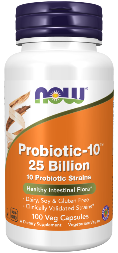 Probiotic-10™ 25 bilhões, 100 Cápsulas Vegetarianas