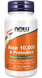 Aloe 10.000 & Probióticos - 60 Cápsulas Vegetarianas