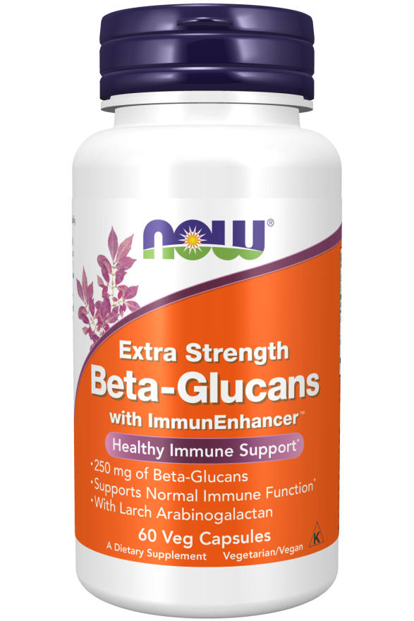 Beta-Glucanos com ImmunEnhancer™, Força Extra, 60 Cápsulas Vegetarianas