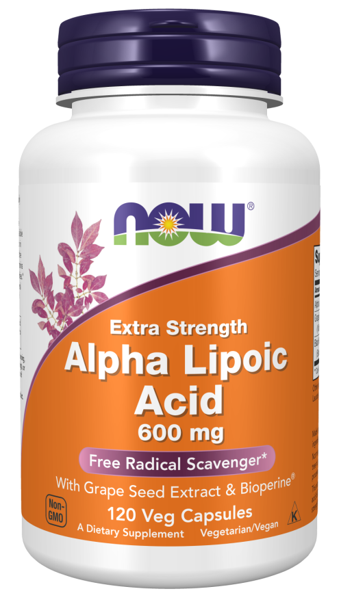 Ácido Alfa Lipóico, 600 mg, 120 Cápsulas Vegetarianas de Força Extra