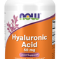 Ácido Hialurônico, 50 mg, 120 Cápsulas Vegetarianas