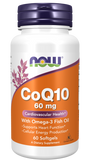 CoQ10, 60 mg, 60 Softgels com óleo de peixe ômega-3