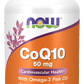 CoQ10, 60 mg, 129 softgels com óleo de peixe ômega-3