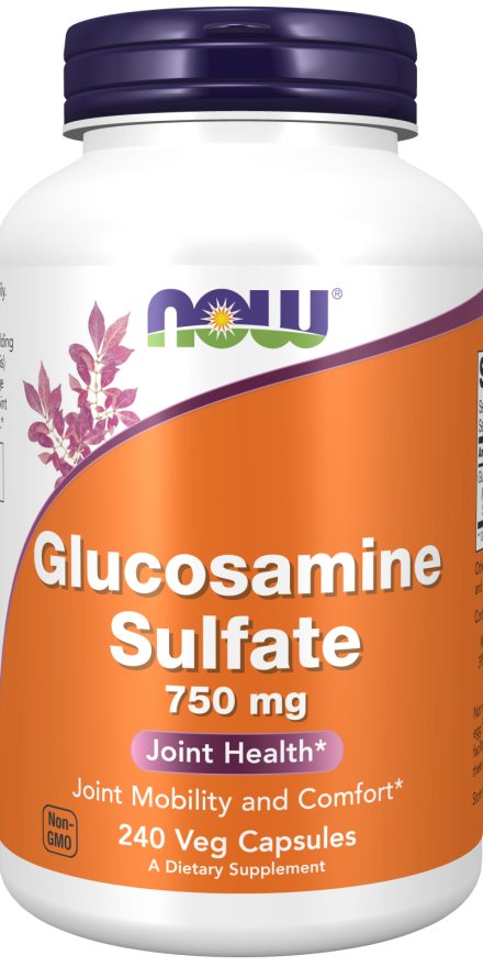 Sulfato de Glucosamina 750 mg, 240 Cápsulas Vegetarianas