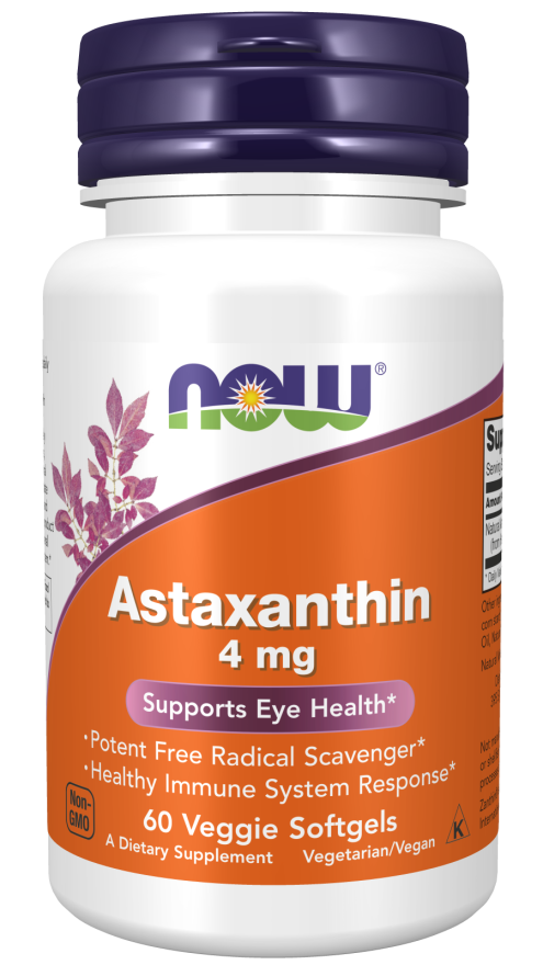 Astaxantina, 4 mg, Cápsulas Vegetarianas