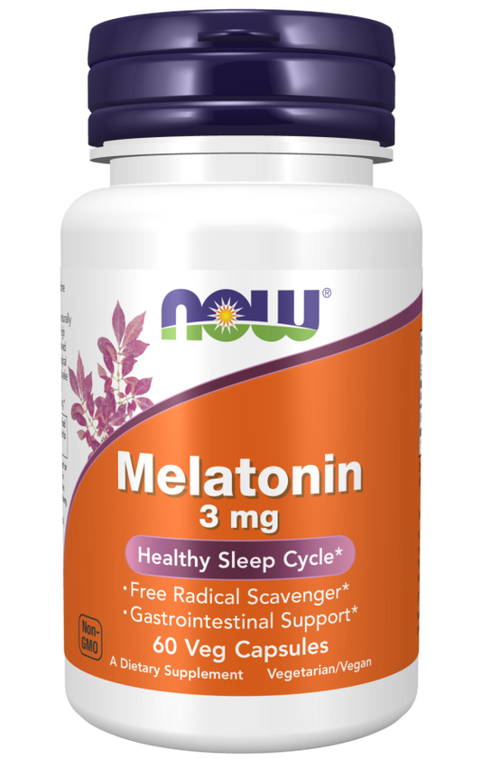 Melatonina, 3 mg, 60 Cápsulas Vegetarianas