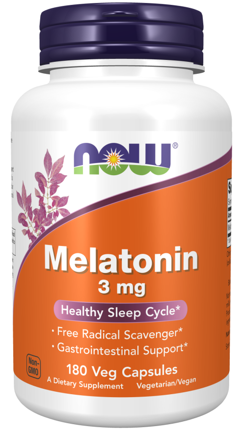 Melatonina, 3 mg, 180 Cápsulas Vegetarianas