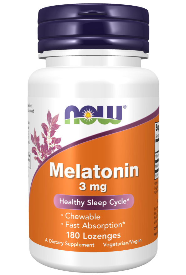 Melatonina, 3 mg, 180 Pastilhas