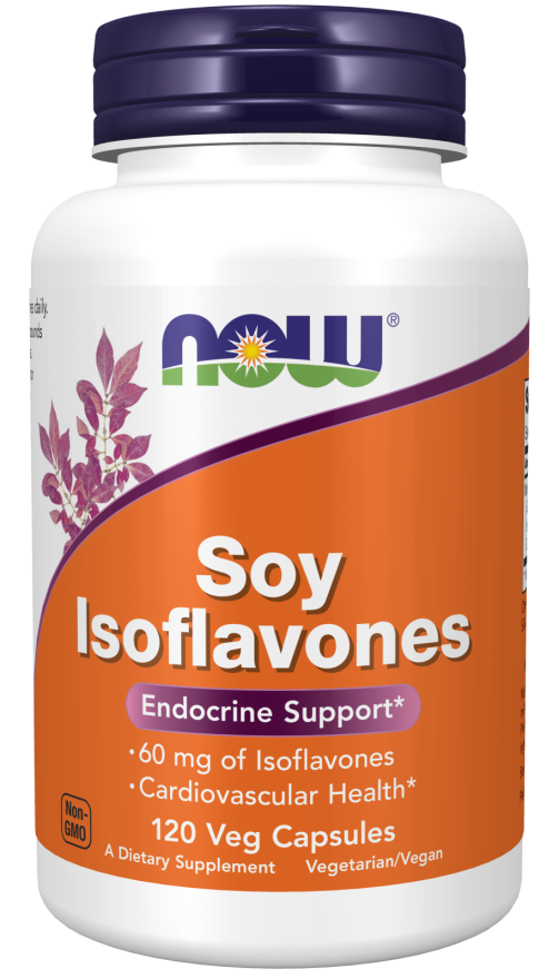 Isoflavonas de Soja, 60 mg, 120 Cápsulas Vegetarianas