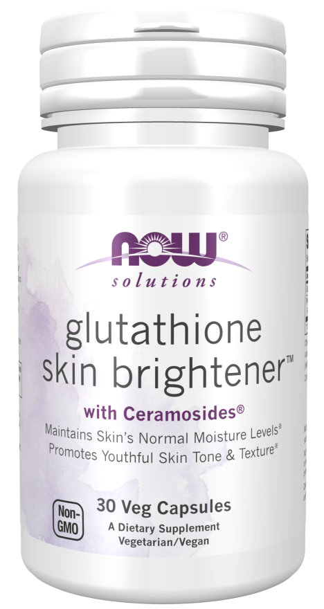 Glutationa Skin Brightener ™ com Ceramosides®, 30 Cápsulas Vegetarianas