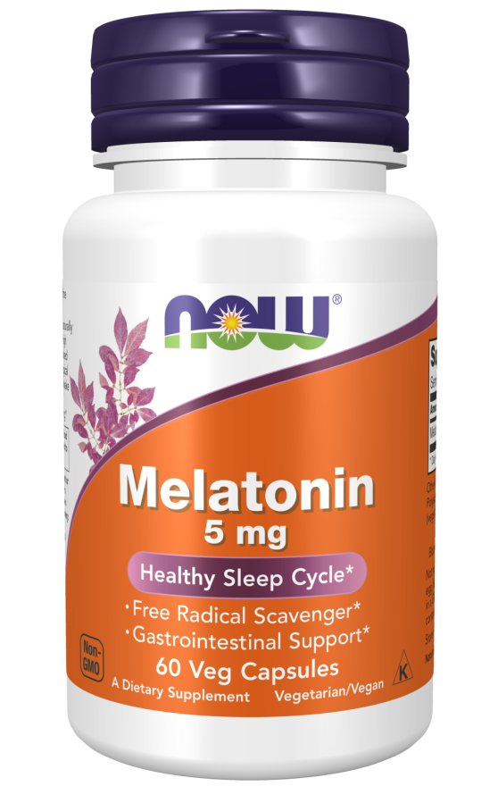 Melatonina, 5 mg, 60 Cápsulas Vegetarianas