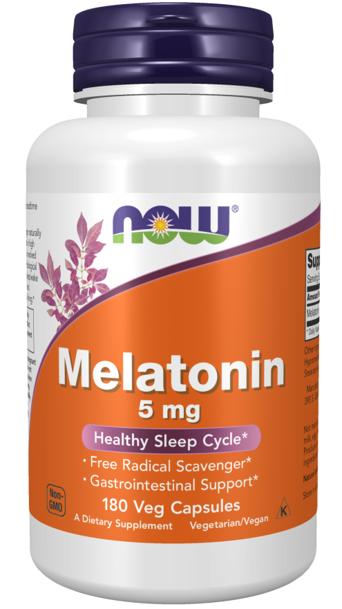 Melatonina, 5 mg, 180 Cápsulas Vegetarianas