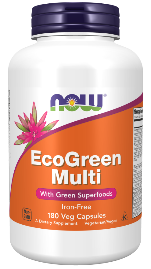 Multivitaminas EcoGreen, 180 Cápsulas Vegetarianas