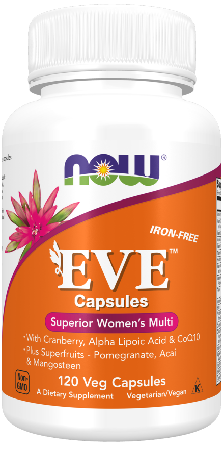 Vitaminas Múltiplas Femininas Eve™, 120 Cápsulas Vegetarianas