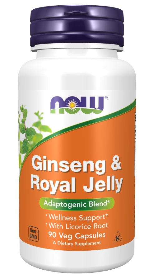 Ginseng & Geleia Real, 90 Cápsulas Vegetarianas