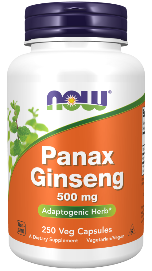 Extrato de Panax Ginseng, 250 Cápsulas Vegetarianas