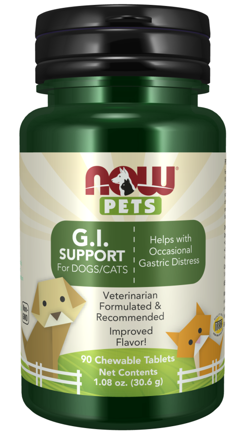 G.I. Suporte, 90 Comprimidos Mastigáveis para Cães & Gatos