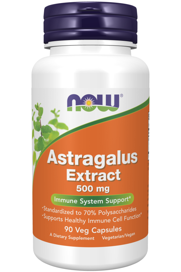 Extrato de Astragalus 500 mg, 90 Cápsulas Vegetarianas