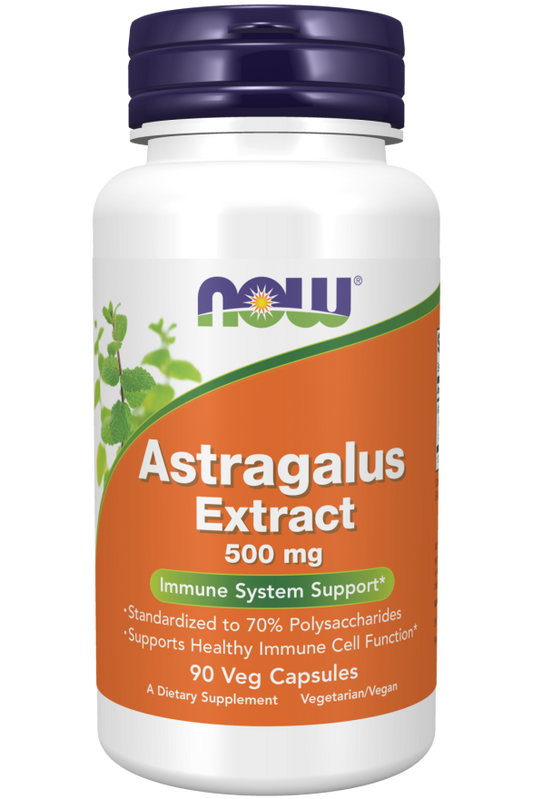 Extrato de Astragalus 500 mg, 90 Cápsulas Vegetarianas