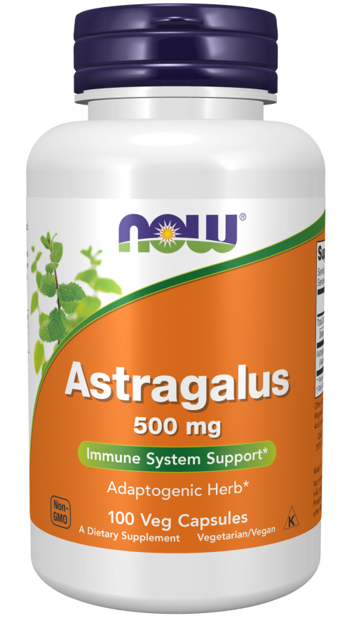 Astragalus 500 mg, 100 Cápsulas Vegetarianas