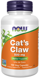 Unha de Gato 500 mg,100 Cápsulas Vegetarianas